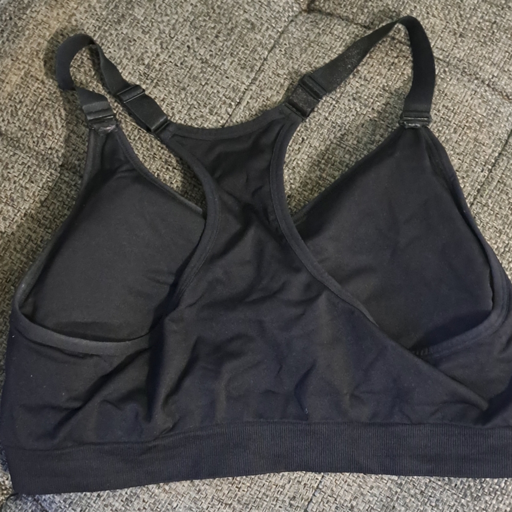 Puma Women's Black and White Sports Bra Set - Picture 3 of 5
